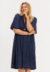 Dress polo DENIM DOLCE - blue