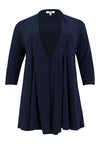 Cardigan pleated 3/4 sleeve UNI DOLCE - blue
