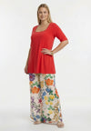 Top flared UNI DOLCE - light red - #4
