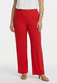 Trousers straight UNI DOLCE - light red - #3