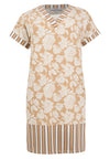 Dress FLOWER STAMP - light brown - #3