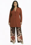 Blazer long UNI R-DOLCE - mid brown - #2