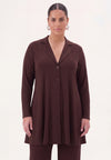Blazer a-ligne uni dolce - marron