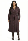 Midi-jurk DENIM DOLCE BROWN - #1