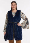 Gilet ruffle - blauw