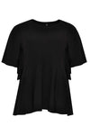 Blouse circle sleeves - black - #3
