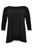 Shirt wide pleat back DOLCE - black  - #4