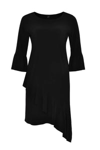 Dress asymm frill DOLCE - black - #4