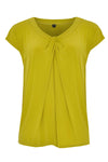 Shirt wide drape neck DOLCE - green - #4