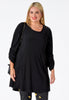 Shirt wide bot puckered DOLCE - black 