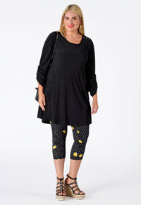 Legging 7/8 LEMON - black - #1