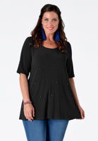 Tunic flare big strass DOLCE - black - #1