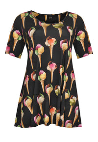Shirt wide bottom ICECREAM - black - #4