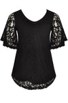 Tunic flare LACE - black - #2