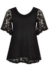 Tunic flare LACE - black - #3