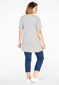 Tunic flare scarf dots - grey - #3