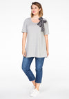 Tunic flare scarf dots - grey - #2