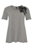 Tunic flare scarf dots - grey  - #4