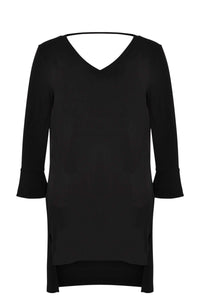 Tunic double v-neck DOLCE - black - #4