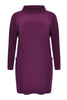 Tunic turned neckline DOLCE - purple  - #4