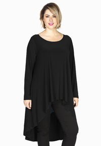 Tunic longer back DOLCE - black - #1