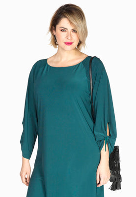 Dress knot sleeves DOLCE - green  - #1