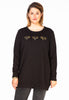 Sweater beaded bees - black 