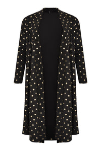 Cardigan GOLD DOTS - black - #4