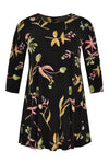 Tunic wide bot TULIP - black - #4