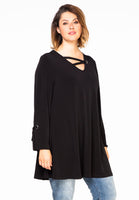 Tunic wide bottom straps DOLCE - black  - #1