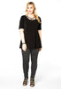 Tunic flare tape neck DOLCE - black  - #2