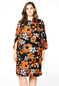 Dress slit sleeve BELLA - black - #1