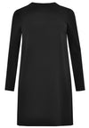 Dress deep back neck - black - #4