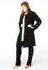 Cardi-jacket button INTERLOCK - black  - #2