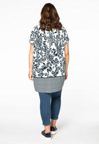 Tunic wide VIOLA - white - #3