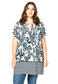 Tunic wide VIOLA - white - #1