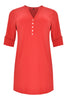 Tunic grandad collar DOLCE - red  - #4