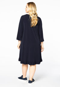 Dress ruffled button sleeve DOLCE - blue - #3