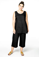 Singlet LINEN - black - #2