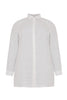 Blouse blind button closure LINEN - white  - #4