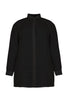 Blouse blind button closure LINEN - black  - #4