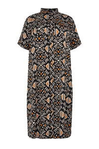 Blouse long pockets AFRICA - white - #4
