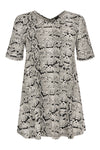 Tunic wide bot double V SNAKE - white - #4