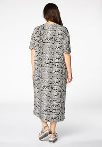 Dress wide SNAKE - white - #3