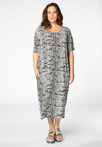 Dress wide SNAKE - white - #2