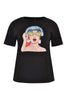 T-Shirt wide POP ART - black  - #4