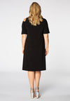Dress DOLCE asymmetric neck - black - #3