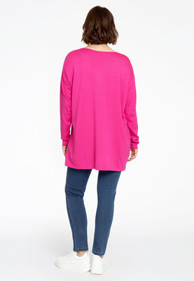 Pullover V basic - pink - #3