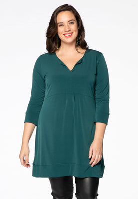 Tunic waist pleat DOLCE - green  - #1