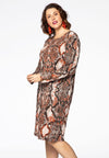 Dress SNAKE jersey - orange 